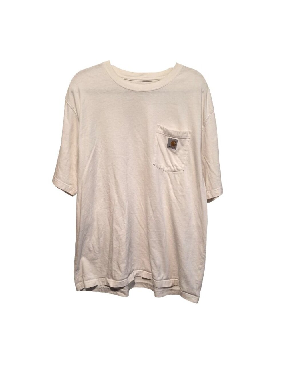 Carhartt Mens White Loose Fit Workwear Pocket T-Shirt XL 100% Cotton